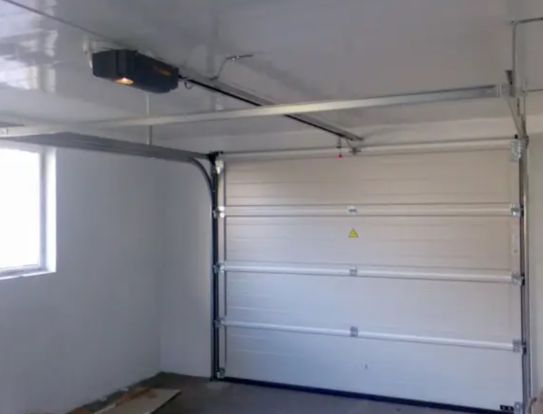 Modern garage door installation